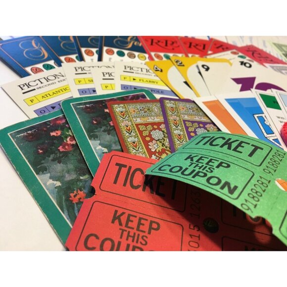 Assorted Game Card Pieces Crafts Junk Journal Ephemera Lot 72 Pcs mq - Picture 3 of 7